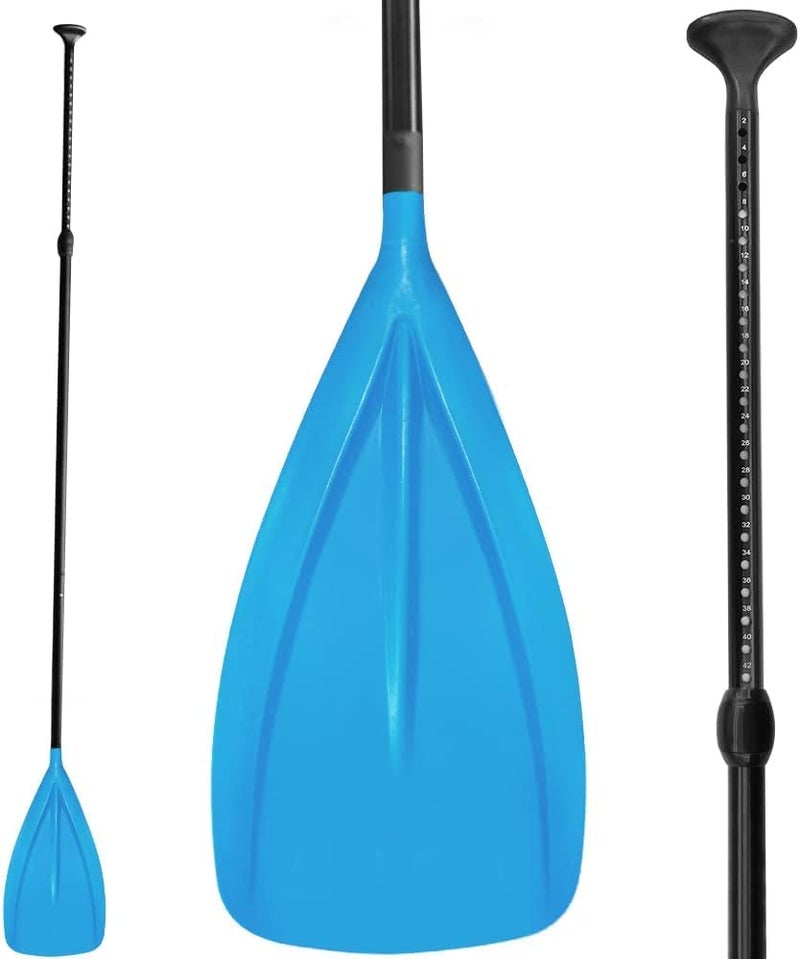 LBW 3 Piece SUP Paddle Board Paddle Floating Portable Paddleboard Accessories Adjustable Double Holes Lock Sturdy & Ergonomic for Surfing Beginner - Image 1